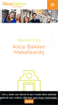 Mobile Screenshot of alicebakker.nl